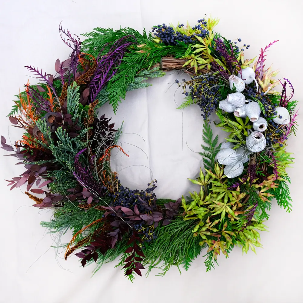 Eucalyptus and Cedar Wreath