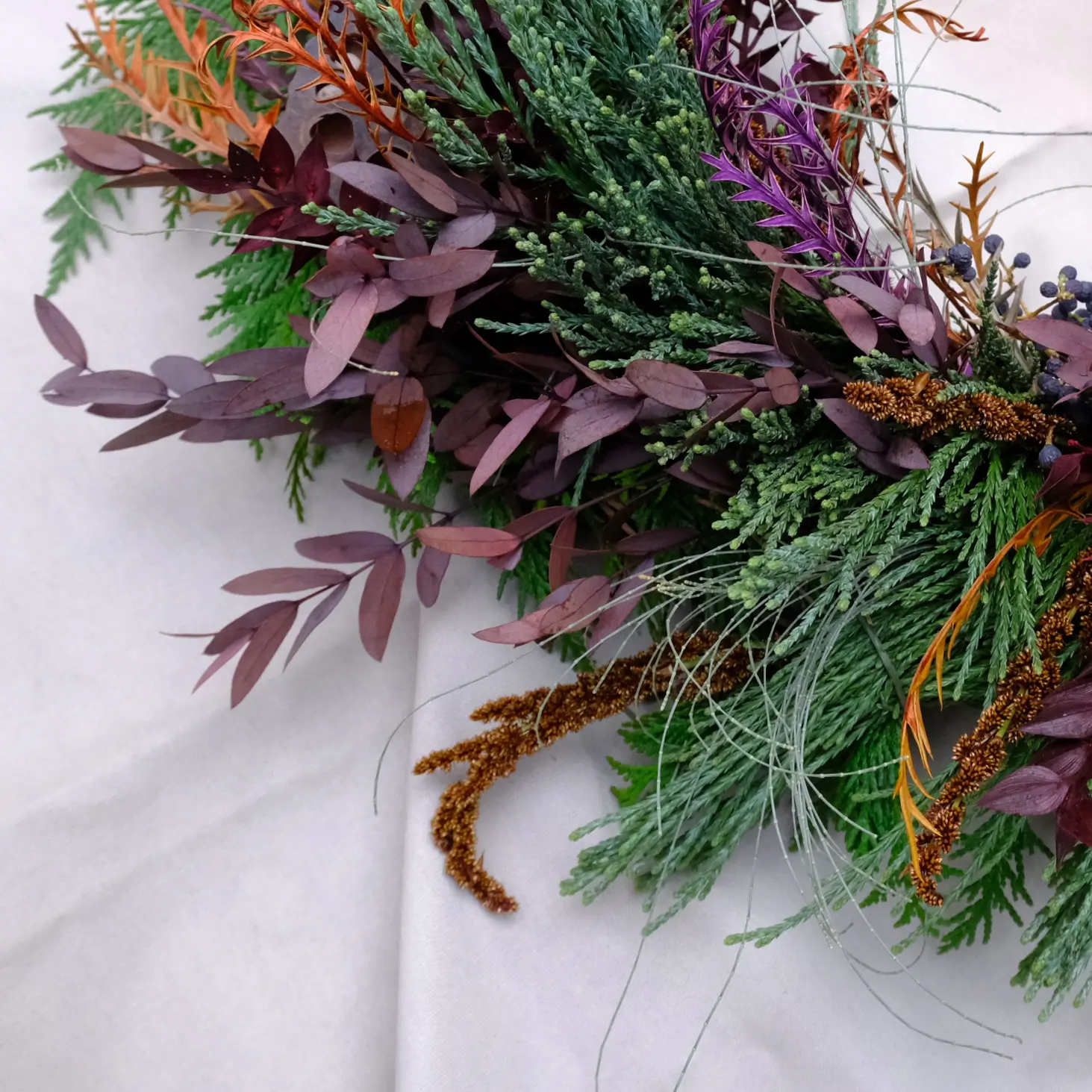 Eucalyptus and Cedar Wreath
