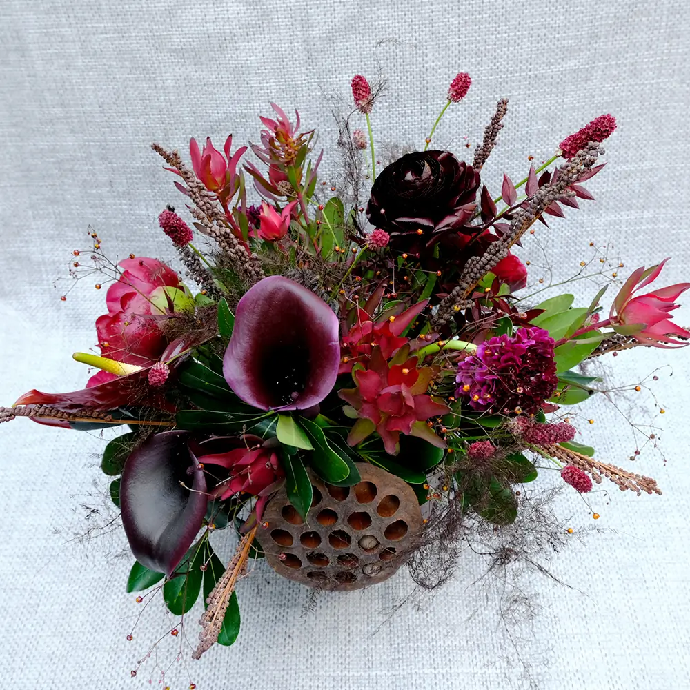 Monochromatic Arrangements Burgundy\Red